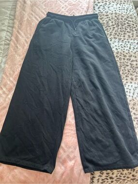 H&M Black Wide-Leg Pants